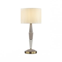 Odeon Light 5403/1T CLASSIC ODL_EX23 33 бронзовый/светло-коричневый/кремовый металл/керамика/ткань Настольная лампа E27 1*60W LATTE 5403/1T - фото 108185
