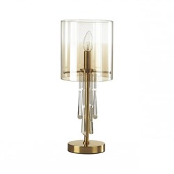 Odeon Light 4886/1T HALL ODL_EX23 41 бронзовый/янтарн./металл/стекло Настольная лампа E14 1*40W NICOLE 4886/1T - фото 108501