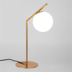 Eurosvet Настольная лампа со стеклянным плафоном 01082/1 латунь a050093 - фото 108524