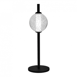 ST LUCE SL6120.404.01 Прикроватная лампа Черный/Прозрачное кракелированное стекло LED 1*8,5W 3000K SL6120.404.01 - фото 108673