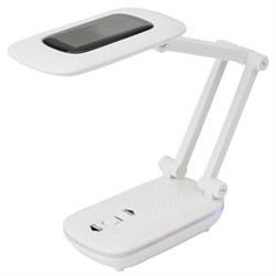 Светильник настольный Сиквел Про c солнечной панелью и с ночником, 220 В, LED, 5 Вт, 4000 К, бесступенчатое диммирование, заряжаемый, 2 ч автон Rexant 75-0217 - фото 108730