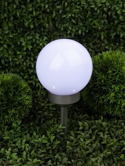 ЭРА Светильник уличный ERASF22-20 Шар на солнечных батареях садовый 15 см Б0053374 - фото 108842