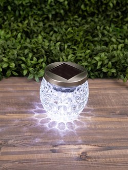 ЭРА Светильник уличный ERASF22-31 Хрустальный шар на солнечных батареях садовый 10 см Б0053378 - фото 108851