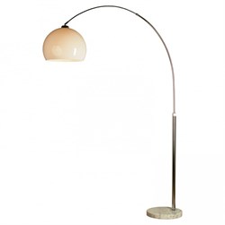 Lussole LGO Металл/мрамор Хром / белый Акрил Торшер E27 60W LSP-0539 - фото 109514