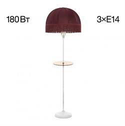 Citilux CL407923T Базель Патина+Красный Торшер со столиком CL407923T - фото 109623