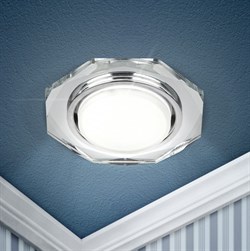 ЭРА DK 81 SL Зеркальный Светильник под лампу Gx53, 220V,13W Б0019579 - фото 109707