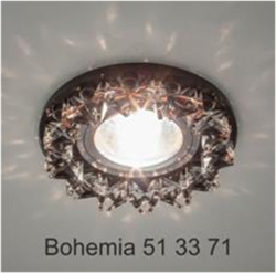 Italmac Bohemia 51 33 71 Светильник декоративный из ограненного стекла, MR16, черный Bohemia 51 33 71 - фото 109725