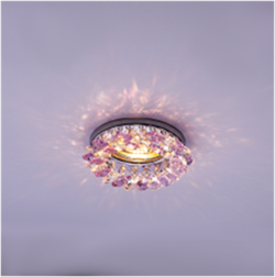 Italmac Venecia 51 05 74 Cветильник декоративный из огранненого стекла, MR16, основание - золото, стекло прозрачный Venecia 51 05 74 - фото 109779