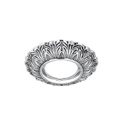 Gauss Светильник Antique Gu5.3 1/40 круг, серебро/черный CA048 - фото 109815