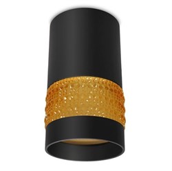 Ambrella Накладной точечный светильник TN375 SBK/TI черный песок/янтарь GU5.3 D65*117 TN375 - фото 109842