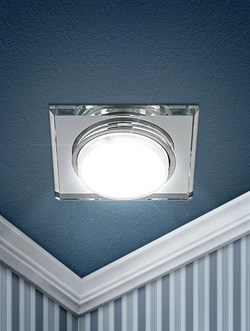 ЭРА DK79 SL Зеркальный Светильник под лампу Gx53, 220V,13W Б0019578 - фото 109884