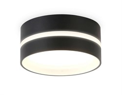 Ambrella Накладной точечный светильник GX53 с акрилом TN5392 SBK/FR черный песок/белый матовый GX53 IP44 D85х55 TN5392 - фото 110009