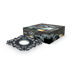 Gauss Светильник Backlight BL129 Квадрат/узор. Черный, Gu5.3, 3W, LED 4000K BL129 - фото 110116