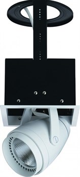 Arte Lamp Cardani Черный/Белый Светильник точечный встаиваемый 1x18W 1xLED 1x1550lm A1618PL-1WH - фото 110141