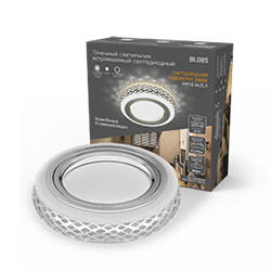 Gauss Светильник Backlight BL085 Кругл. Хром/Белый, Gu5.3, 3W, LED 3000K BL085 - фото 110143