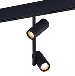 ST LUCE ST808.436.16 Магнитный трековый светильник Черный LED 1*16W 3000K 950Lm Ra>90 IP20 D45xH240 48VV ST808.436.16 - фото 110670