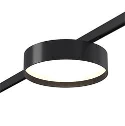 ST LUCE ST670.436.12 Магнитный трековый светильник Черный LED 1*12W 3000K 500Lm Ra>80 100° IP20 D113xH34 24V ST670.436.12 - фото 110807