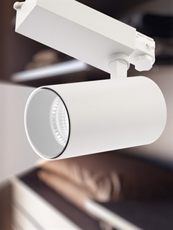 ЭРА Трековый светильник трёхфазный SТR-30-36-30K-W40 узкий луч 3000K белый Б0049774 - фото 111038