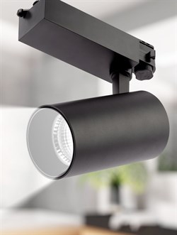 ЭРА Трековый светильник трёхфазный SТR-30-36-40K-B40 узкий луч 4000K черный Б0049768 - фото 111058