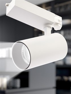 ЭРА Трековый светильник трёхфазный SТR-30-36-40K-W40 узкий луч 4000K белый Б0049755 - фото 111087