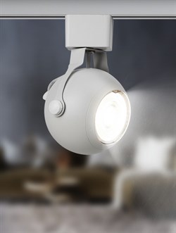 ЭРА Трековый светильник однофазный TR35-GU10 WH MR16 белый под лампу Б0053295 - фото 111277