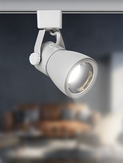 ЭРА Трековый светильник однофазный TR38-GU10 WH MR16 Белый Б0053307 - фото 111291