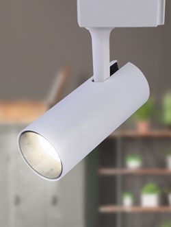 ЭРА Трековый светильник однофазный TR5-20 COB WH 20 ватт 4000К 1400Лм белый Б0049052 - фото 111357