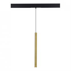 ST LUCE ST683.346.08 Магнитный трековый светильник Золотистый LED 1*8W 4000K 450Lm Ra90 24° IP20 D30xH500 48V ST683.346.08 - фото 111398