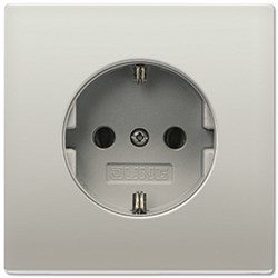 LSmetal Розетка 2К+З 16А 250В~, стальн. - фото 11163