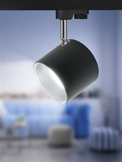 ЭРА TR15 GX53 BK/SL Светильник Трековый под лампу Gx53, алюминий, цвет черный+серебро (30/360) Б0048546 - фото 111697