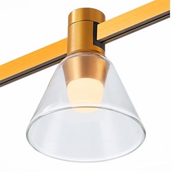 ST LUCE ST814.206.03 Магнитный трековый светильник FARM Золотистый LED 1*3W 3000K 89Lm Ra90 120 IP20 D90xH102 180-240V ST814.206.03 - фото 112108