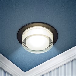 ЭРА Встраиваемый светильник декоративный DK107 BK MR16 GU5.3 черный Б0058397 - фото 112778