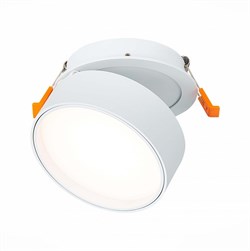 ST LUCE  ST651.538.14 Встраиваемый поворотный светильник Белый LED 1*14W 3000K 1 100Lm Ra>90 120о IP20 D105xH68 170-240VV ST651.538.14 - фото 112813