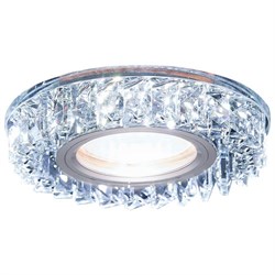 Ambrella Встраиваемый точечный светильник со светодиодной лентой S255 CH хром/прозрачный хрусталь/MR16+3W(LED WHITE) S255 CH - фото 112870