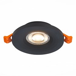 ST Luce ST205.408.01 Светильник встраиваемый Мат. черный GU10 1*50W D95xH27 220V Без ламп ST205.408.01 - фото 112891