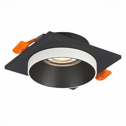 ST Luce ST206.418.01 Светильник встраиваемый Мат. черный GU10 1*50W L92xW92xH41 220V Без ламп ST206.418.01 - фото 112900