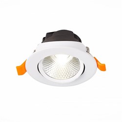 ST Luce ST211.538.06.24 Светильник встраиваемый Белый LED 1*6W 3000K 480Lm Ra80 24° IP20 D86xH50 220-240V ST211.538.06.24 - фото 113029