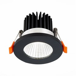 ST LUCE  ST704.438.10 Св-к встр. Черный LED 1*10W 3000K 900Lm Ra>90 38о IP20 D80xH60 170-240V ST704.438.10 - фото 113083