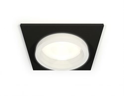 Ambrella Комплект встраиваемого светильника с акрилом XC6521064 SBK/FR черный песок/белый матовый MR16 GU5.3 (C6521, N6245) XC6521064 - фото 113142