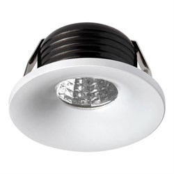 Novotech 357700 NT18 162 белый Встраиваемый светильник IP20 LED 3000К 3W 160-265V DOT 357700 - фото 113194