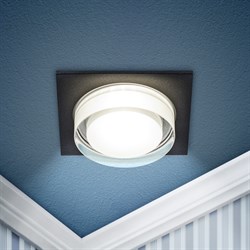ЭРА Встраиваемый светильник декоративный DK108 BK MR16 GU5.3 черный Б0058399 - фото 113207