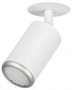 Встраиваемый светильник алюминиевый ЭРА KL106 WH/SL MR16 GU5.3 белый/серебро матовый Б0061634 - фото 113230