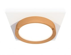 Ambrella Комплект встраиваемого светильника XC8061005 SWH/PYG белый песок/золото желтое полированное GX53 (C8061, N8124) XC8061005 - фото 113248