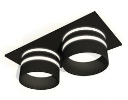 Ambrella Комплект встраиваемого светильника с акрилом XC6526062 SBK/FR черный песок/белый матовый MR16 GU5.3 (C6526, N6236) XC6526062 - фото 113274