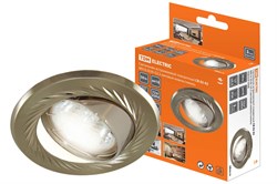 TDM Светильник встраиваемый поворотный СВ 02-02 MR16 50Вт G5.3 матовый никель/никель SQ0359-0006 - фото 113370