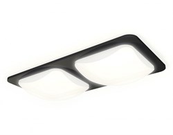 Ambrella Комплект встраиваемого светильника с акрилом XC7906014 SBK/FR черный песок/белый матовый MR16 GU5.3 (C7906, N7756) XC7906014 - фото 113465