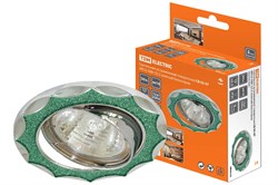 TDM Светильник встраиваемый поворотный СВ 02-07 MR16 50Вт G5.3 зелёный блеск/хром SQ0359-0041 - фото 113511