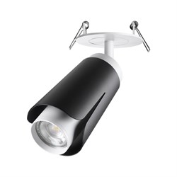 Novotech 370832 SPOT NT22 черный Светильник встраиваемый IP20 GU10 9W 220V TULIP 370832 - фото 113587