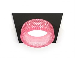 Ambrella Комплект встраиваемого светильника с композитным хрусталем XC6521042 SBK/PI черный песок/розовый MR16 GU5.3 (C6521, N6152) XC6521042 - фото 113664