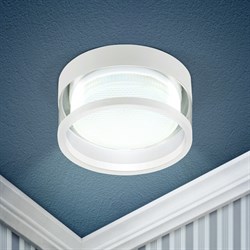 ЭРА Встраиваемый светильник под лампу GX53 KL82 WH белый Б0049011 - фото 113843